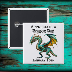 Uppfatta en Dragon Day Funny Helgdag Shirt Knapp
