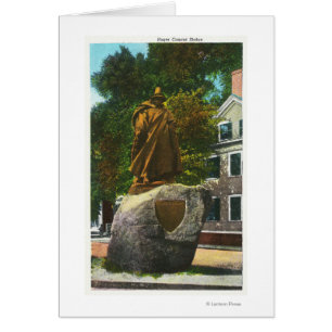 Uppfattat Conant Statue Hälsningskort