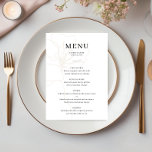 Uppfattat menykort för Ro Bröllop<br><div class="desc">Det här menykortet för anpassade är designat att samordna med vår Illustrated Ro Collection och har en illustrerad linje teckning i ro i en blek sandfjällande färg. Detta är en minimalistisk insamling, men ändå i elegant bröllop. Om du vill göra en mer avancerad anpassning av den här designen, t.ex. ändra...</div>
