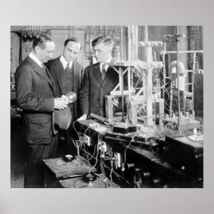 Uppfinnare Guglielmo Marconi, tidiga 1900s Poster
