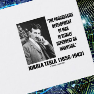 Uppfinning för Nikola Tesla progressiv Visitkort
