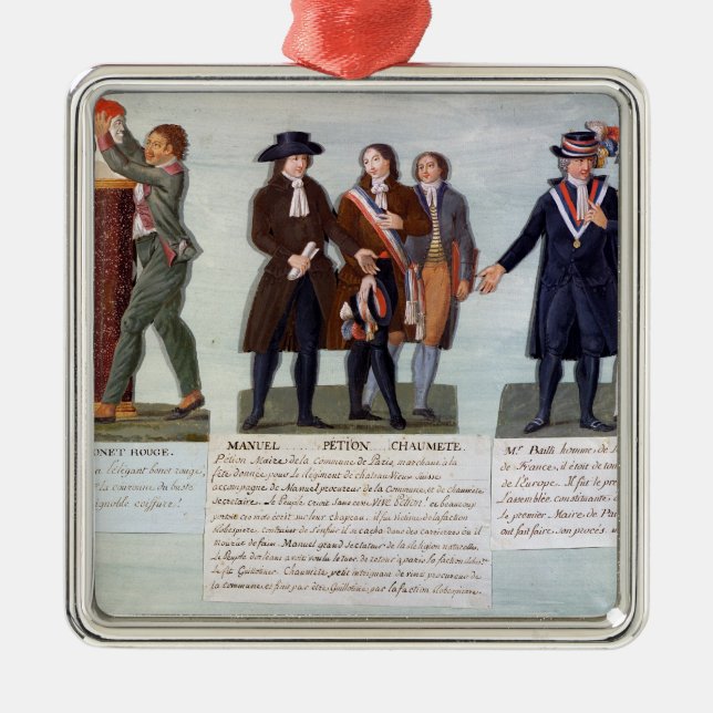 Uppfinningen av den röda hatten, Manuel, Petion Julgransprydnad Metall (Framsidan)