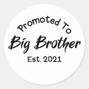 Uppflyttad till Big Brother Est 2021 Runt Klistermärke