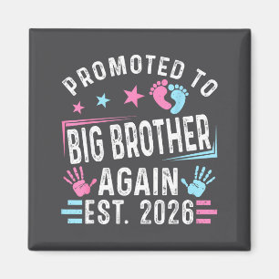 Uppflyttad till Big Brother igen Est. 2026 Vintage Magnet