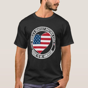 Uppflyttad Till Bro Bror Bästa Amerikanska Pojke K T Shirt