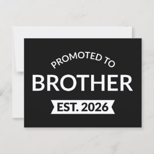 Uppflyttad Till Bror Est. 2026 II Vykort