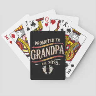 Uppflyttad till farfar 2025 Farfar est 2025  Casinokort