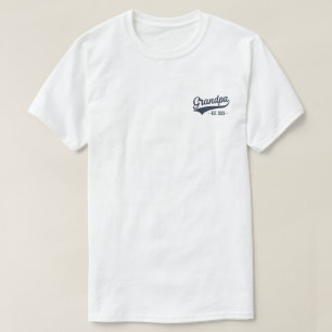 Uppflyttad till farfar Est 2025 Blir farfar T Shirt