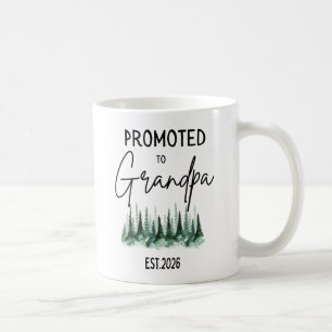 Uppflyttad till farfar Est 2026 Baby-avslöjande gr Kaffemugg