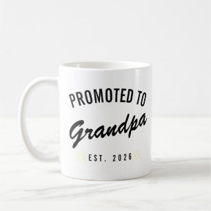 Uppflyttad till Farfar Est. 2026 Kaffemugg