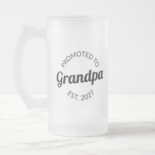 Uppflyttad till farfar Est 2027 Nya pappa jag Frostat Ölglas