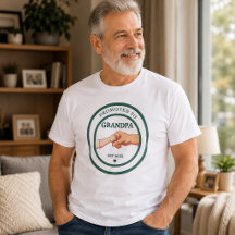 Uppflyttad till Farfar Est. 20XX T-Shirt