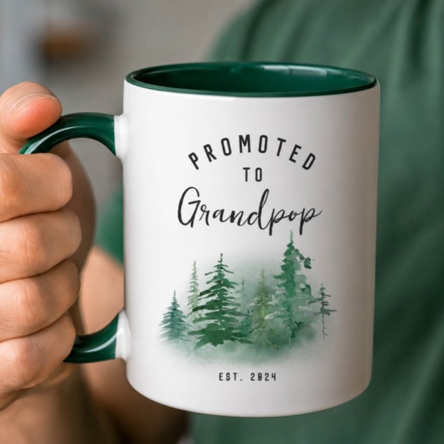 Uppflyttad till Farfar Mug | Farfars present Mugg (Skapare uppladdad)