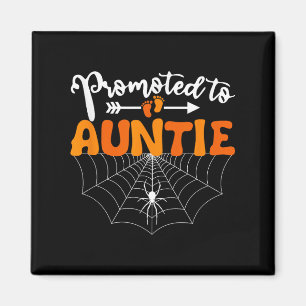 Uppflyttad till faster Halloween graviditetsannons Magnet