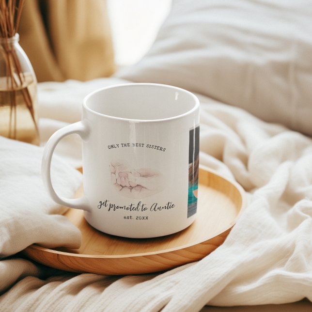 Uppflyttad till Faster | Personlig Foto Kaffemugg (Skapare uppladdad)