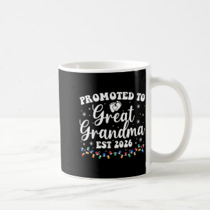 Uppflyttad till gammelmormor Est 2026 Första gånge Kaffemugg