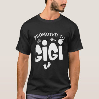 Uppflyttad Till Gigi Graviditets Annonsering För G T Shirt