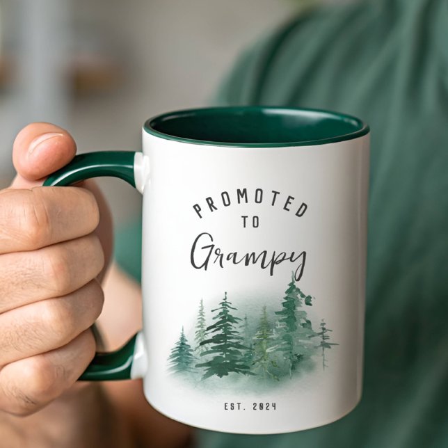 Uppflyttad Till Grampy År Est. Mugg (Skapare uppladdad)