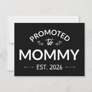 Uppflyttad Till Mamma Est. 2026 II Vykort