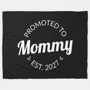 Uppflyttad Till Mamma Est 2027 Ny Mamma Annonserin Fleecefilt