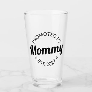Uppflyttad till Mamma Est 2027 Ny Mamma Annonserin Glaskopp