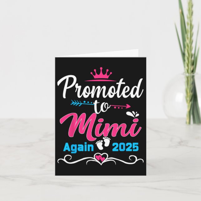 Uppflyttad till Mimi igen 2025 Snart mamma gravid Kort (Framsida)