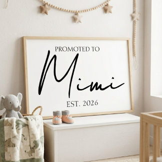 Uppflyttad Till Mimi Minimal Familjeväggkonst Poster