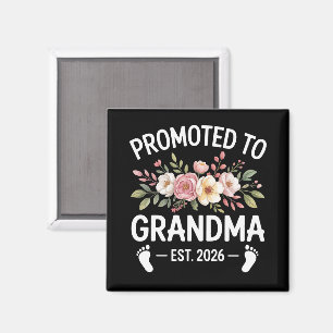 Uppflyttad till Mormor 2026 Första gången Nana Blo Magnet