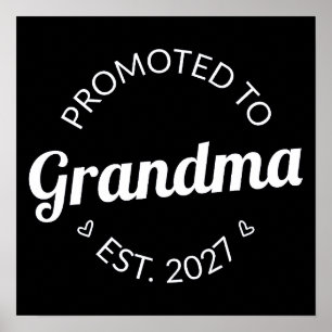 Uppflyttad till Mormor Est 2027 Ny Mormor Jag Poster