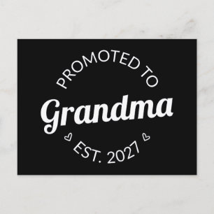 Uppflyttad till Mormor Est 2027 Ny Mormor Jag Vykort