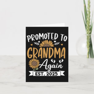 Uppflyttad till mormor igen Est 2025 Solros  Kort