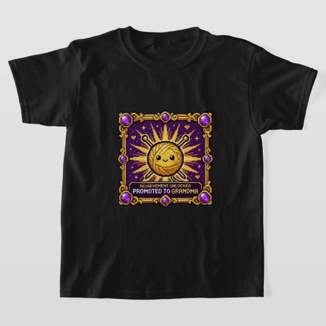 Uppflyttad till Mormor-Prestation T Shirt (Laydown)