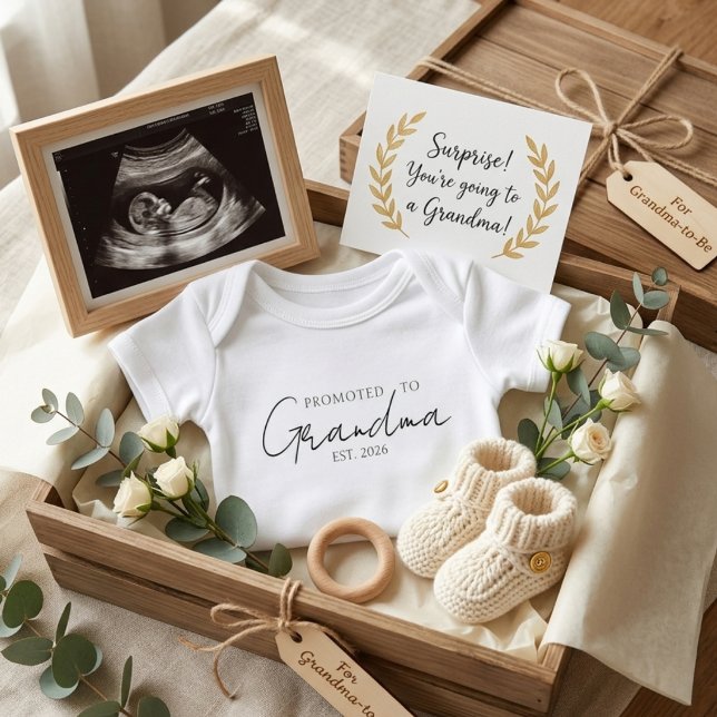 Uppflyttad Till Mormor Söt EST Års Förklaring T Shirt (Skapare uppladdad)