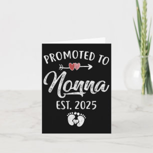Uppflyttad till Nonna Est 2025 Rolig Första Gången Kort