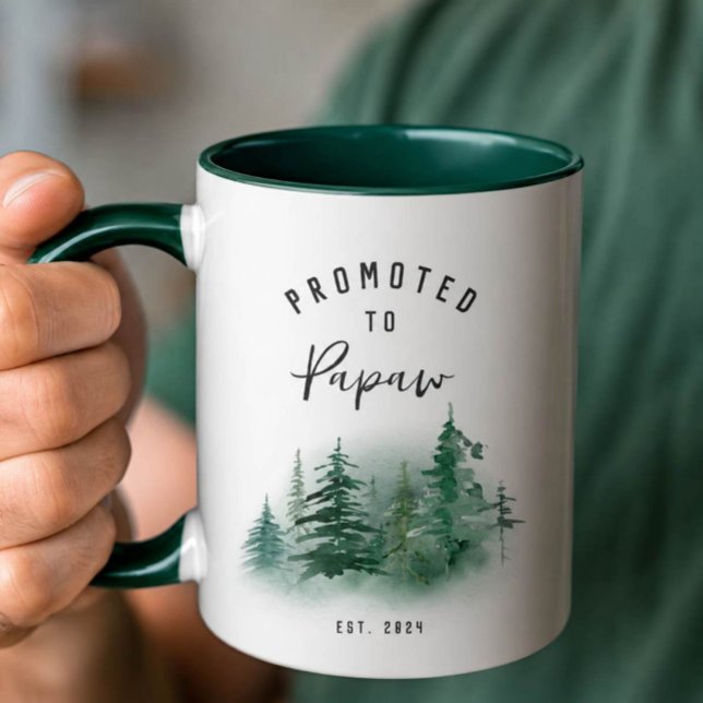 Uppflyttad till Papaw-mugg | Farfarpresent Mugg (Skapare uppladdad)