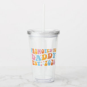 Uppflyttad till Pappa Beräknad 2026 III Take Away Mugg