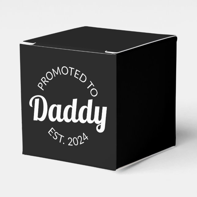 Uppflyttad till pappa Est. 2024 I Presentaskar (Framsidan Sidan)