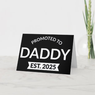 Uppflyttad till pappa Est. 2025 II Kort