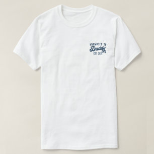 Uppflyttad till pappa EST. 2025 Roligt snart pappa T Shirt