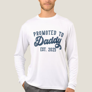 Uppflyttad till pappa EST. 2025 Roligt snart pappa T Shirt