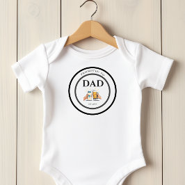 Uppflyttad till Pappa Est 2026 Baby Bodysuit T Shirt