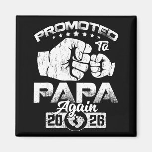 Uppflyttad till pappa est 2026 graviditetsmeddelan magnet