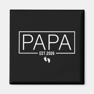 Uppflyttad till pappa Est 2026 Ny pappa 2026 Snart Magnet