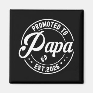 Uppflyttad till pappa Est 2026 Ny pappa 2026 Snart Magnet