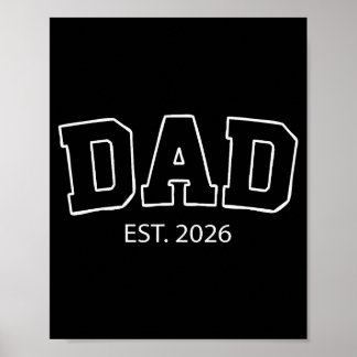 Uppflyttad till pappa Est 2026 Pappa att bli först Poster