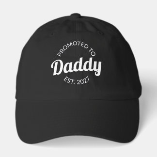 Uppflyttad till Pappa Est 2027 Ny Pappa Bebis Show Keps