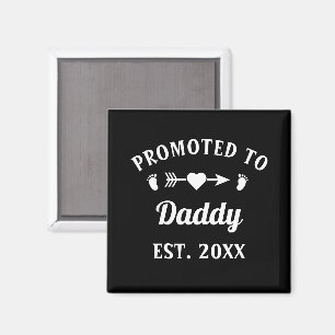 Uppflyttad till pappa Faderskap Fars dag Magnet