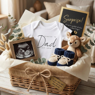Uppflyttad Till Pappa Söta EST Års Förklaring T Shirt
