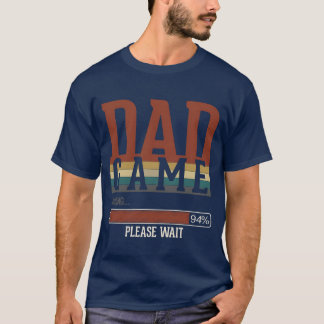Uppflyttad till Pappa Video Spelande Pappa present T Shirt