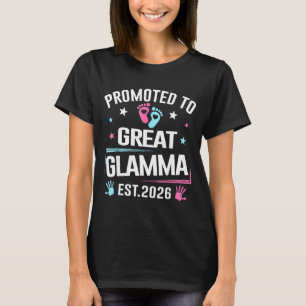 Uppflyttad till stor Glamma Est 2026 graviditetsan T Shirt